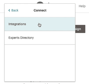 Cursor Clicks Integrations Profile Dropdown